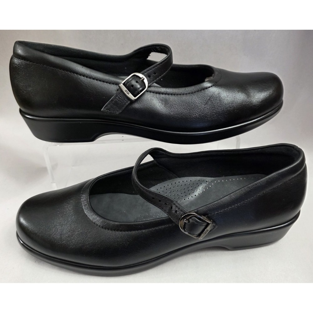 SAS (Sz 11 M) Tripad Comfort Maria Mary Jane Shoes Black Leather Womens
